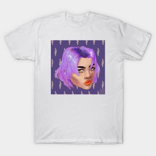 Purple hair don't care T-Shirt